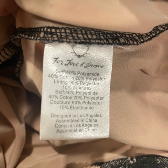 For Love & Lemons Ethereal Crop Top Nude/Black - Picture 6 of 8